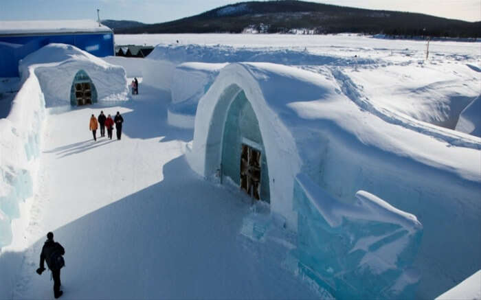 Ice Hotel in Jukkasjärvi is surely an unmissable honeymoon destination in Europe in winter