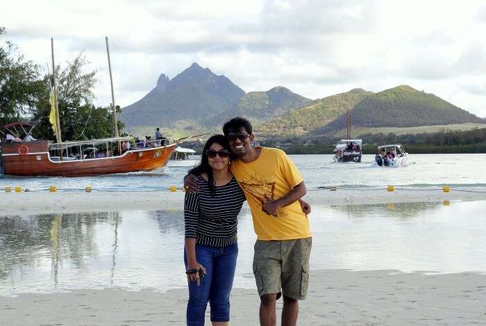 Zenith and his wife in Mauritius