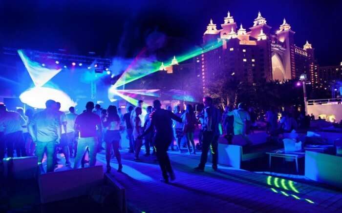 A happening party in the Palm Atlantis