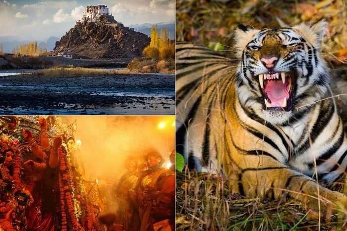 Three of the most famous places to visit in India in October