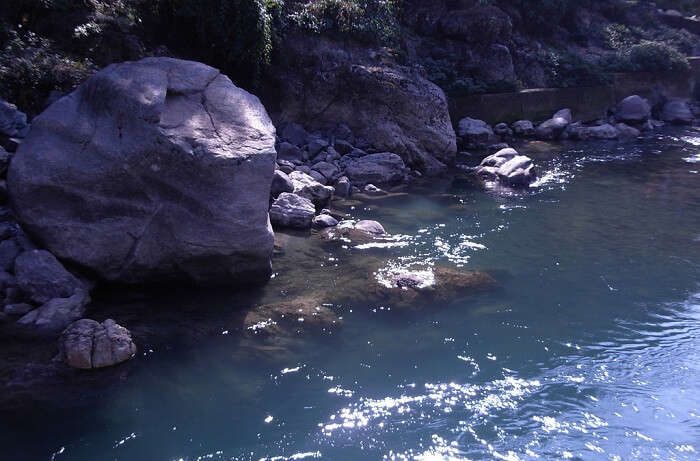 Reshi river and the famous Reshi hot springs in Sikkim