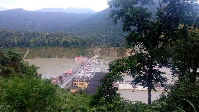 View of Tista dam in Gangtok