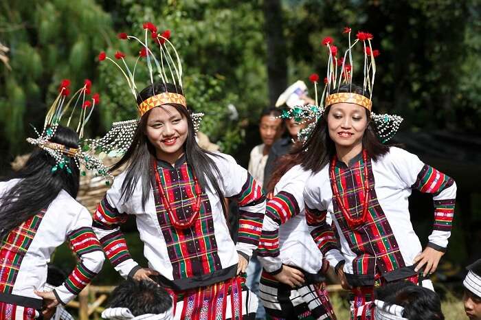 Tribal dances under an open sky at Ziro Festival