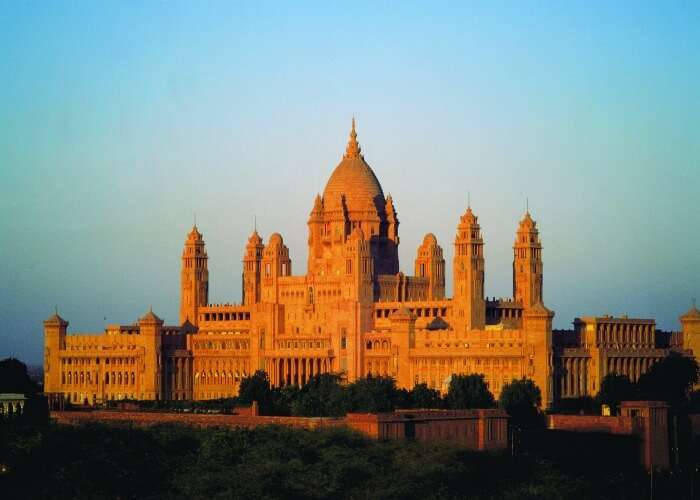 The captivating view of the Umaid Bhavan Palace which is one of the best places to visit in winter in India