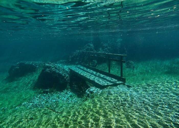 Every spring this park disappears under water