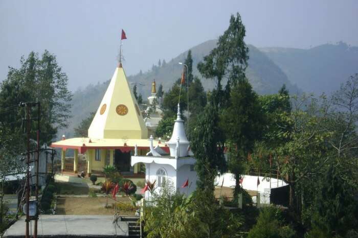 A view of Durga Mandir in Kalimpong