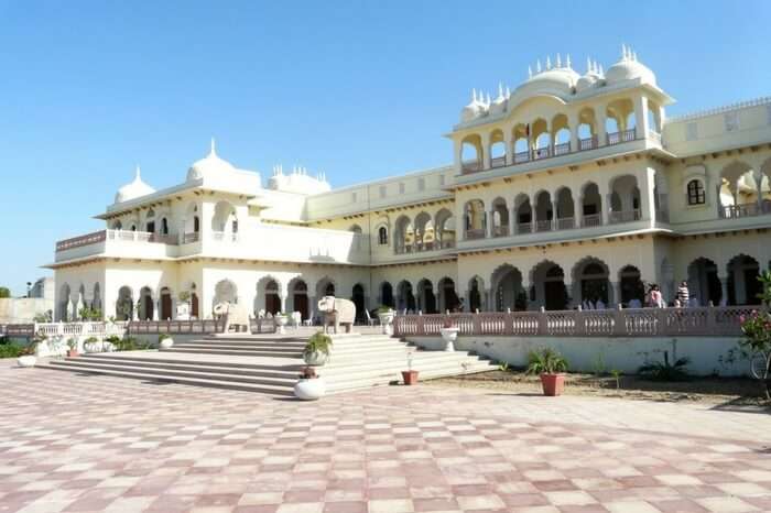 The majestic view of Bharatpur Palace