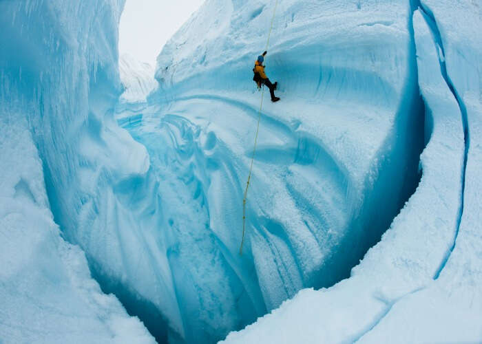 Go on a daring Ice Climbing expedition in Manali, one of the best things to do in Manali during snowfall