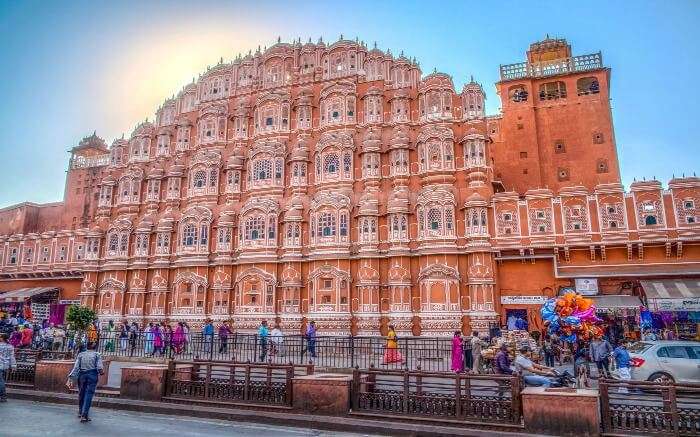 The Hawa Mahal only has ramps to reach the upper floors