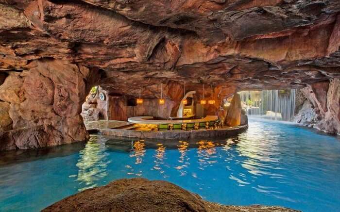 Pool in a tunnel in Hawaii