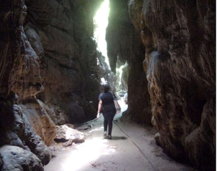 Limestone caves in Baratang in Andaman