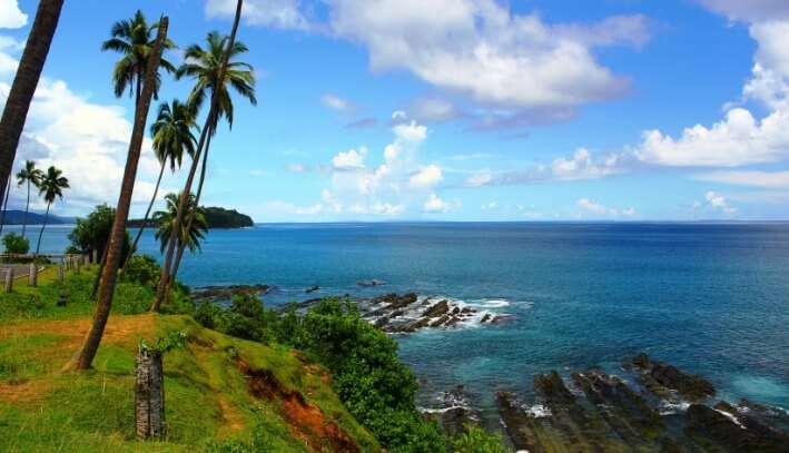 A pristine sea shore in Port Blair