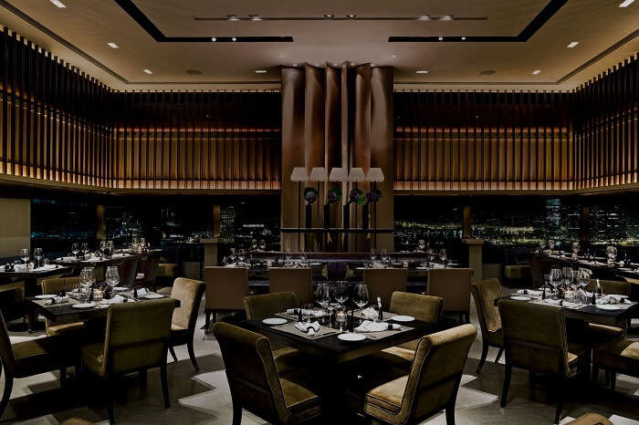 One of the many dining options at the Upper House in Hong Kong