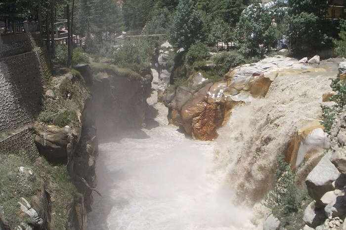 The beautiful Suryakund hot springs in the Gangotri region of Uttarakhand