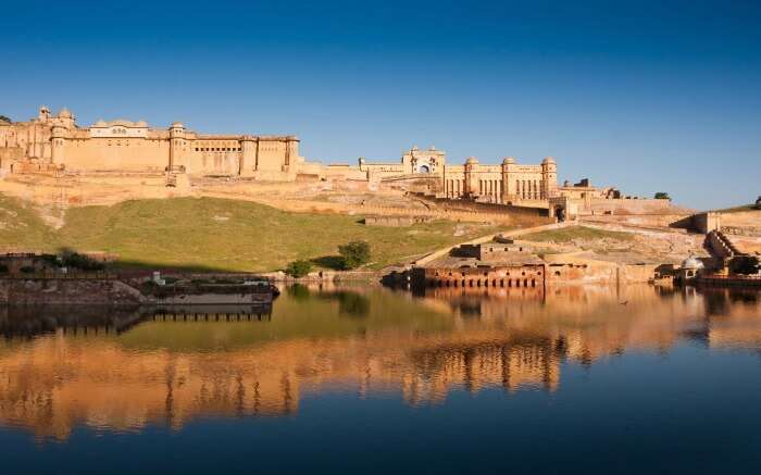 Panoramic view of Amer Fort