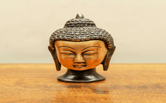 Buddha sculpture made of brass