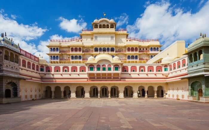 Courtyard in City Palace Jaipur