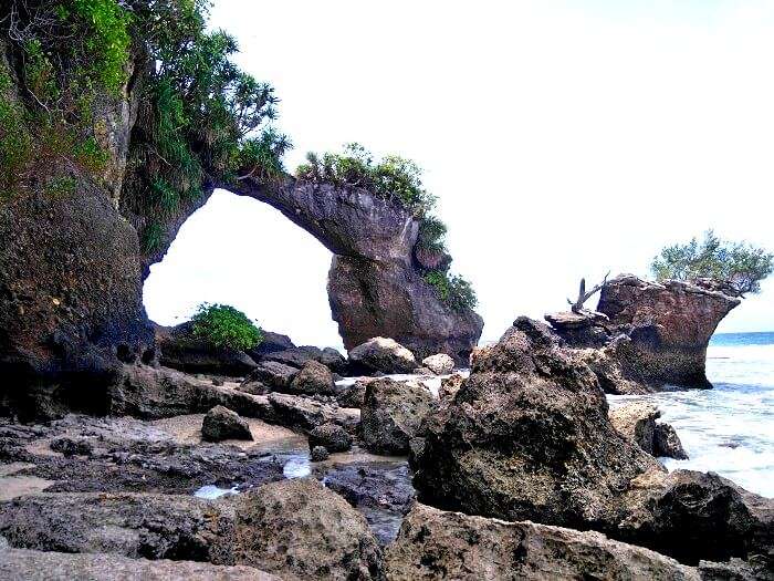 Rock Formation on Laxmanpur Beach