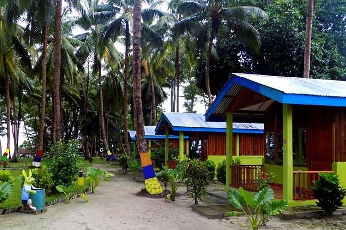 The AC cottages at the El Dorado Beach Resort in Havelock