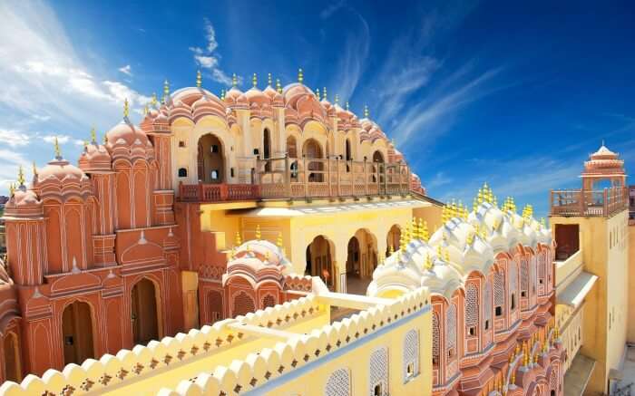 Hawa Mahal view from the inside