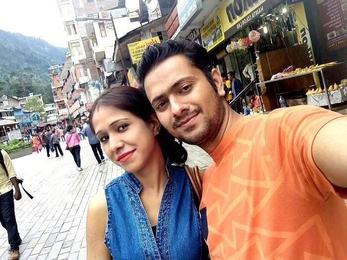 Ritesh and his wife in Manali