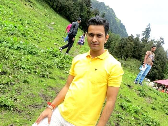 Ritesh sightseeing in Naggar