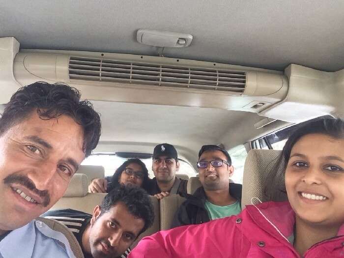Sweta Nikkhil and their companions on a road trip to Spiti Valley