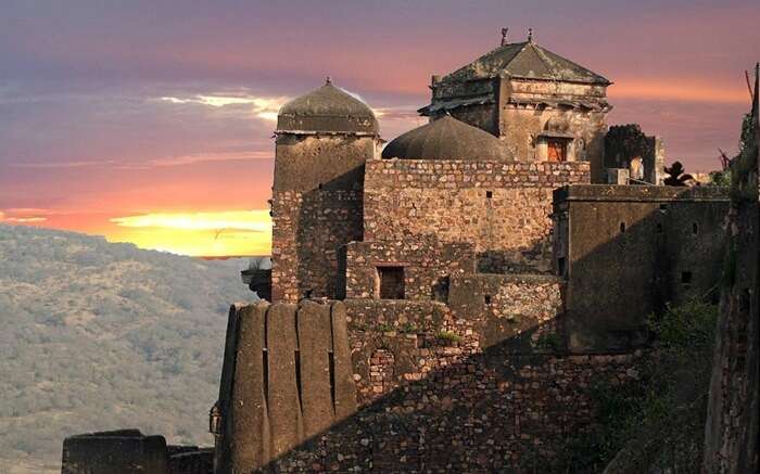 Ranthambhore Fort with incredible sunset backdrop