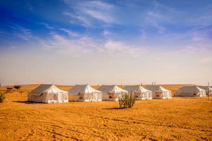 A picture-perfect view of Royal Desert Camps Jaisalmer