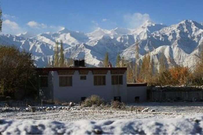 A glorious view of Gangba homestay in Leh