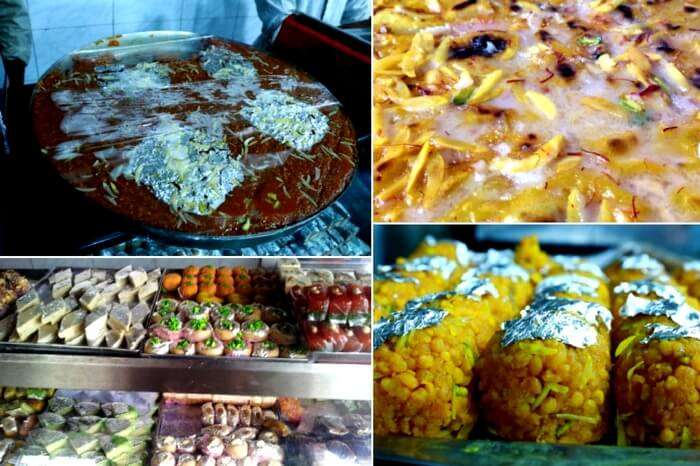 Sweets and Jauzi Halwa at Hameedi Confectionaries