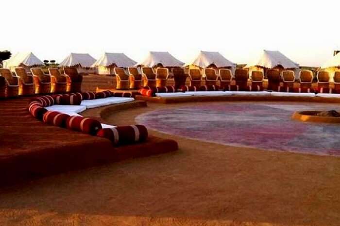 The huge activity area of Desert Safari Camp