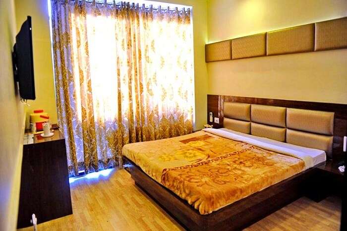 One of the beautiful looking rooms at the Hotel Jannat in Ajmer