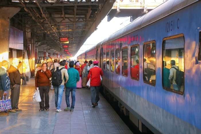 Passengers at Jaipur Junction Railway Station 