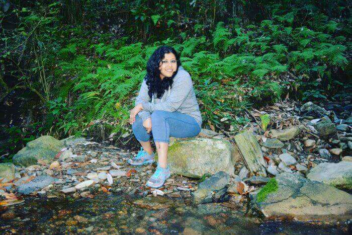 taking a respite while trekking uphill to the sunset point