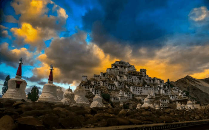The beautiful Thiksey monastery in Ladakh