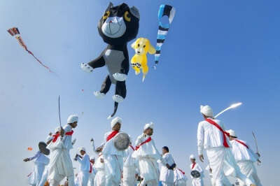 The various celebrations included in the International Kite Festival in Gujarat