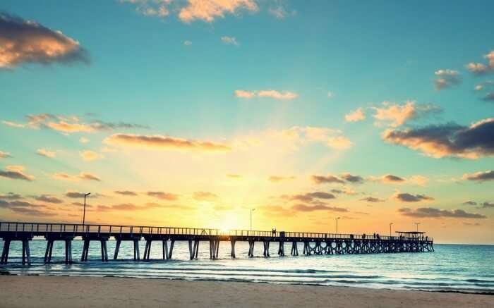 Sunset in Grange Adelaide in South Australia