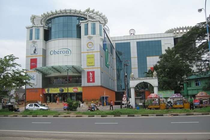 A shot of the Oberon Mall in Kochi taken from across the street