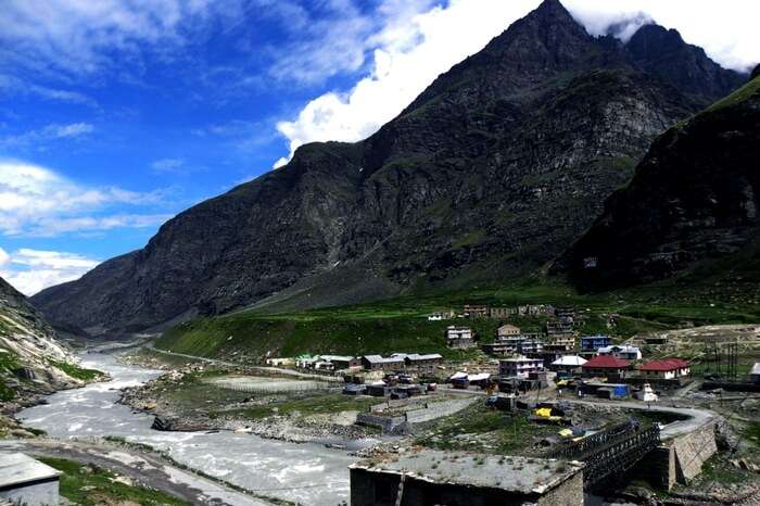 Koksar village as seen from the highway