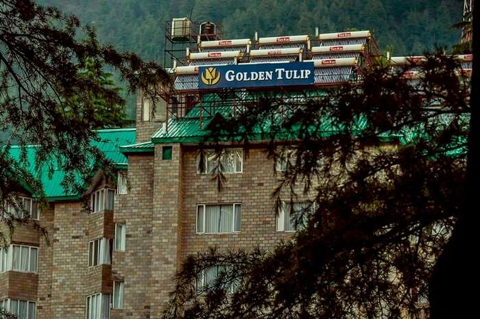 A quaint view of Golden Tulip in Manali