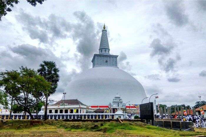 Ruwanweliseya, a peace pagoda in sri lanka