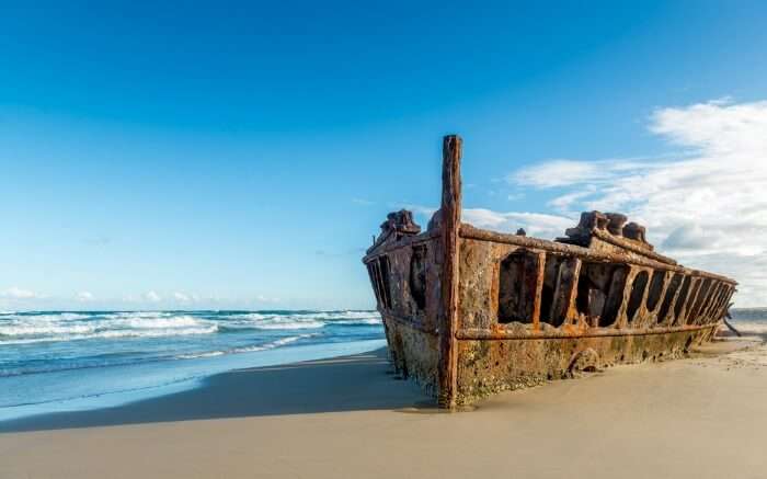 ocean liner that washed away on Fraser Island in 1935