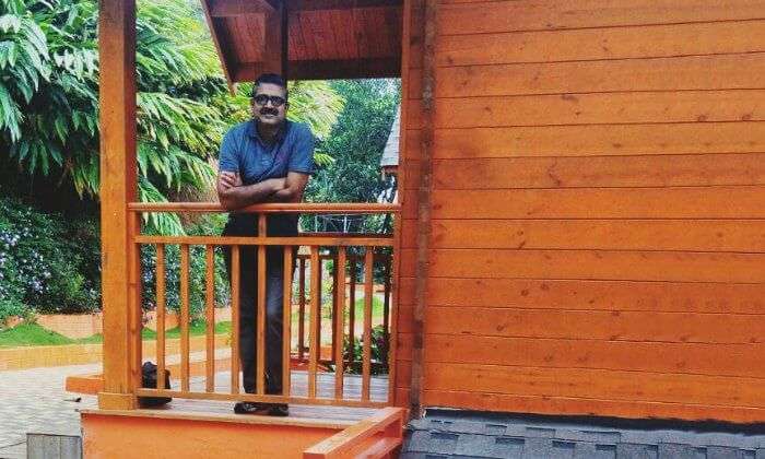 Anuj at his hotel in Munnar