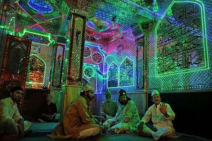 A qawwali session at Ajmer Sharif during the Urs Festival