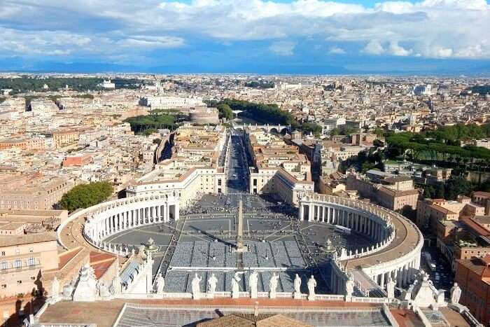 Stunning view of the Vatican