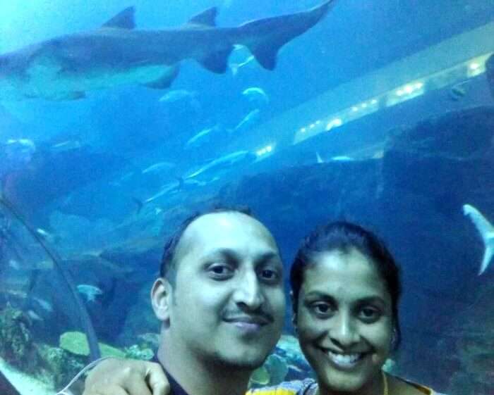 Underwater aquarium in Dubai