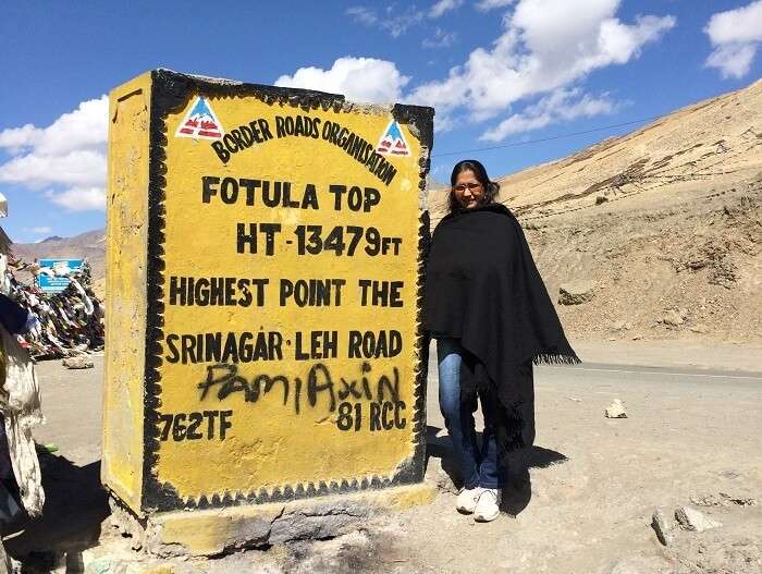 Manish and family at Fotula Top