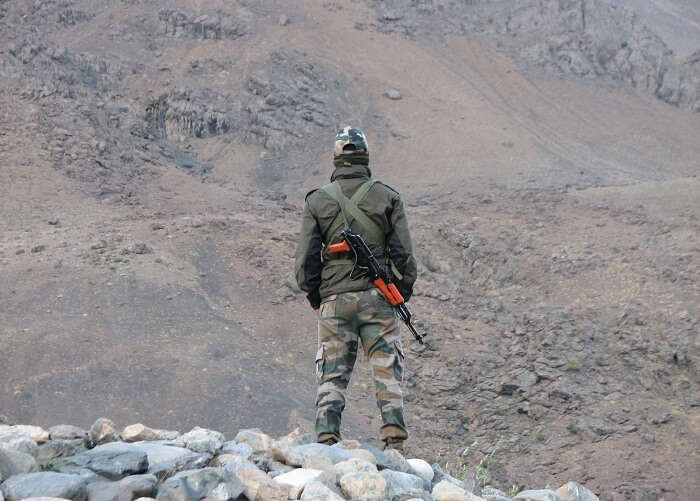 Indian jawan posted in Ladakh