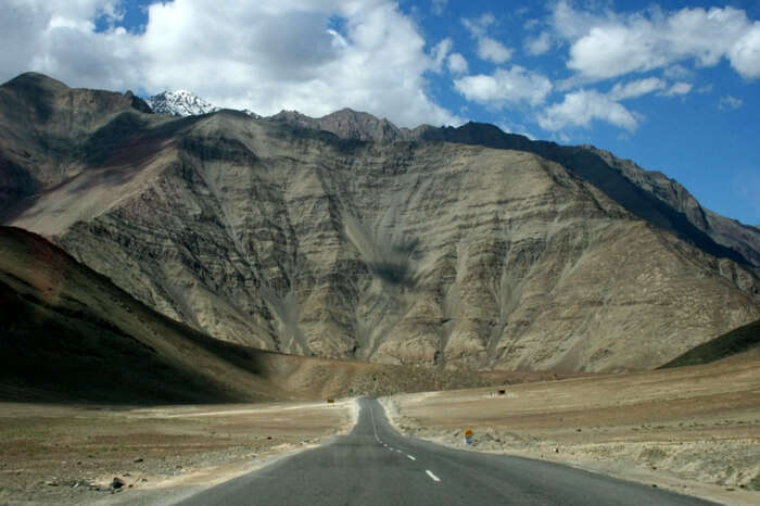 The picturesque Magnetic Hill and the road leading to it